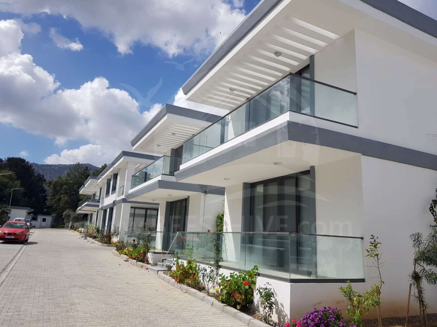 Brand new 2 bedroom unfurnished apartment with pool in Kyrenia (Girne) - Long-Term Rental